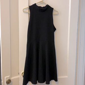 Black skater dress with cut out in back sz L